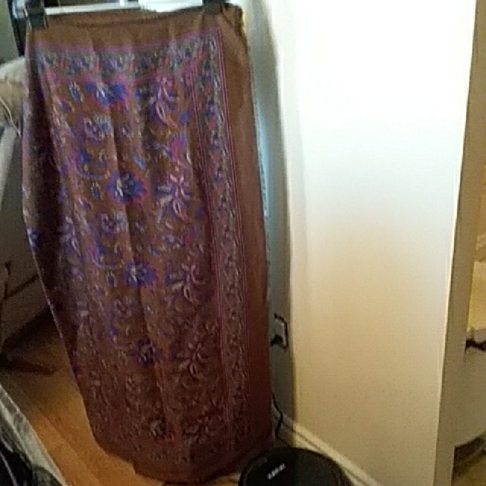 Vintage Paisley Scarf/Shawl OS
